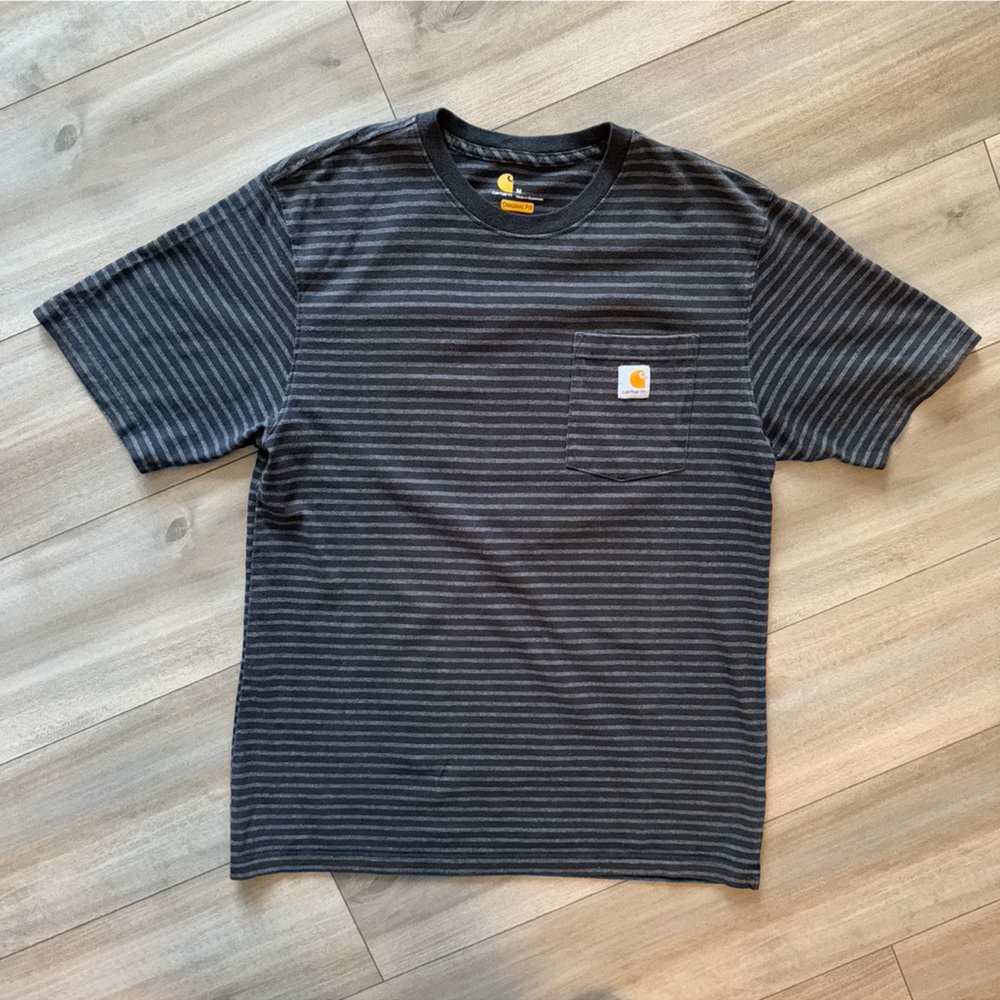 Carhartt Men’s Short Sleeve Striped Shirt Size Medium